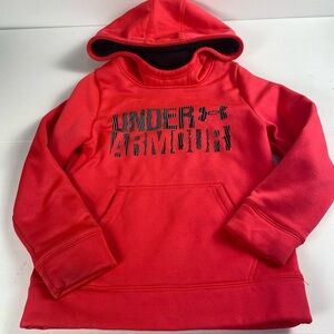 UNDER ARMOUR girls' XS armour fleece hoodie in pink